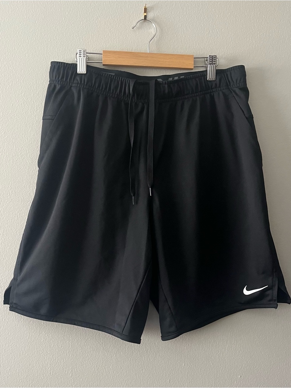 Nike Men’s Black Dry Fit Shorts with Drawstring